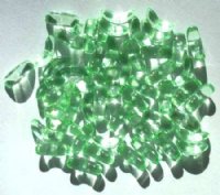 50 10mm Light Green Angel Wing Beads
